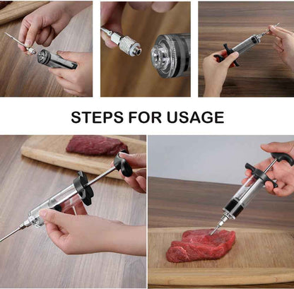 Jeringa De Cocina Para Adobar Y Sazonar Alimentos Fácilmente Culinary Elements- Dermocosmetica_belleza_online