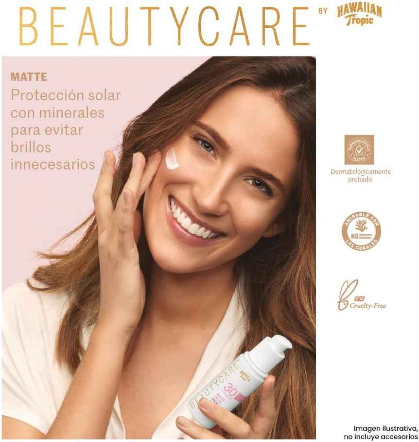 Hawaiian Tropic Beautycare Matte Facial Spf30+ Loción Facial Hawaiian Tropic- Dermocosmetica_belleza_online