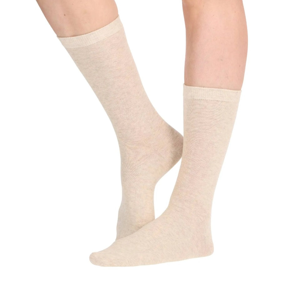 Pack 4 Calcetines Mujer Media Pierna Caffarena Algodón Talla Única 35/39 CAFFARENA- Dermocosmetica_belleza_online