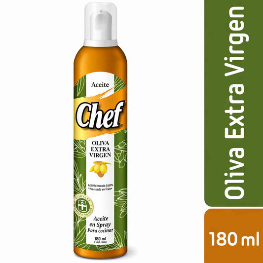 Aceite Oliva Extra Virgen Spray Chef 180ml Control Preciso
