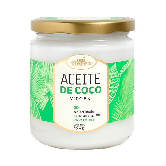 Aceite de Coco 100% Natural Mi Tierra 350 gr – Nutrición y Sabor Puro Mi Tierra- Dermocosmetica_belleza_online