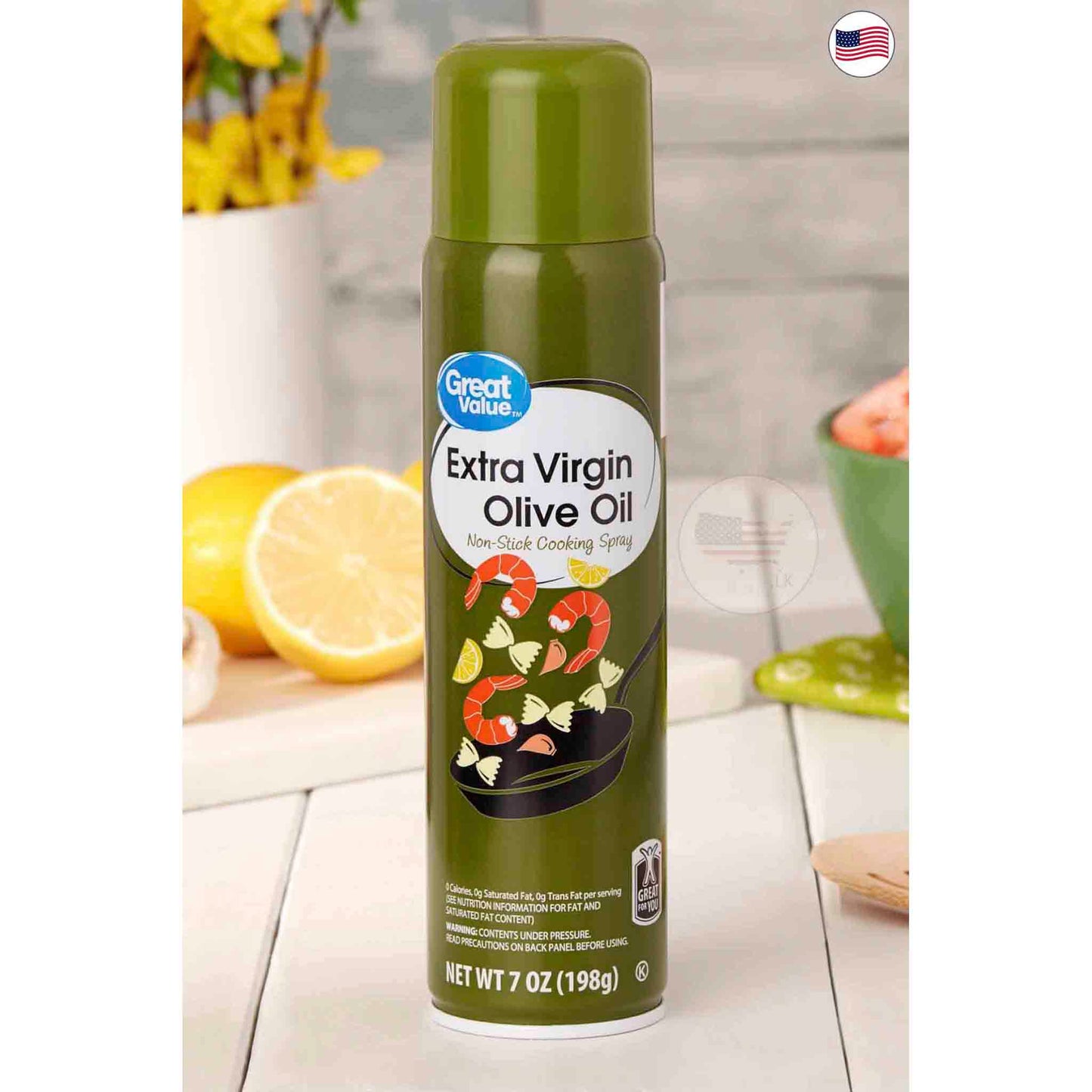 Aceite de Oliva Extra Virgen en Spray Great Value 198gr GREAT VALUE- Dermocosmetica_belleza_online