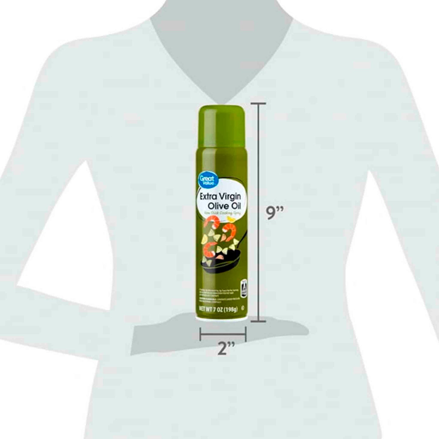 Aceite de Oliva Extra Virgen en Spray Great Value 198gr GREAT VALUE- Dermocosmetica_belleza_online