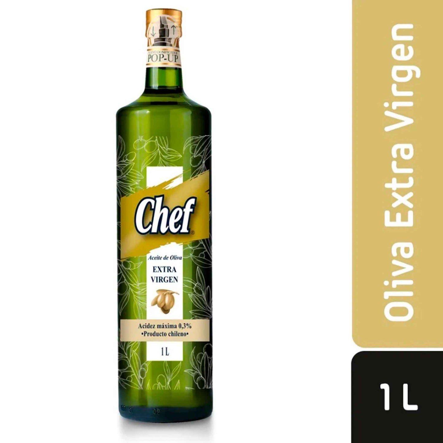 Aceite de Oliva Extra Virgen Chef 1 Litro – Sabor Premium y Calidad Gourmet CHEF- Dermocosmetica_belleza_online