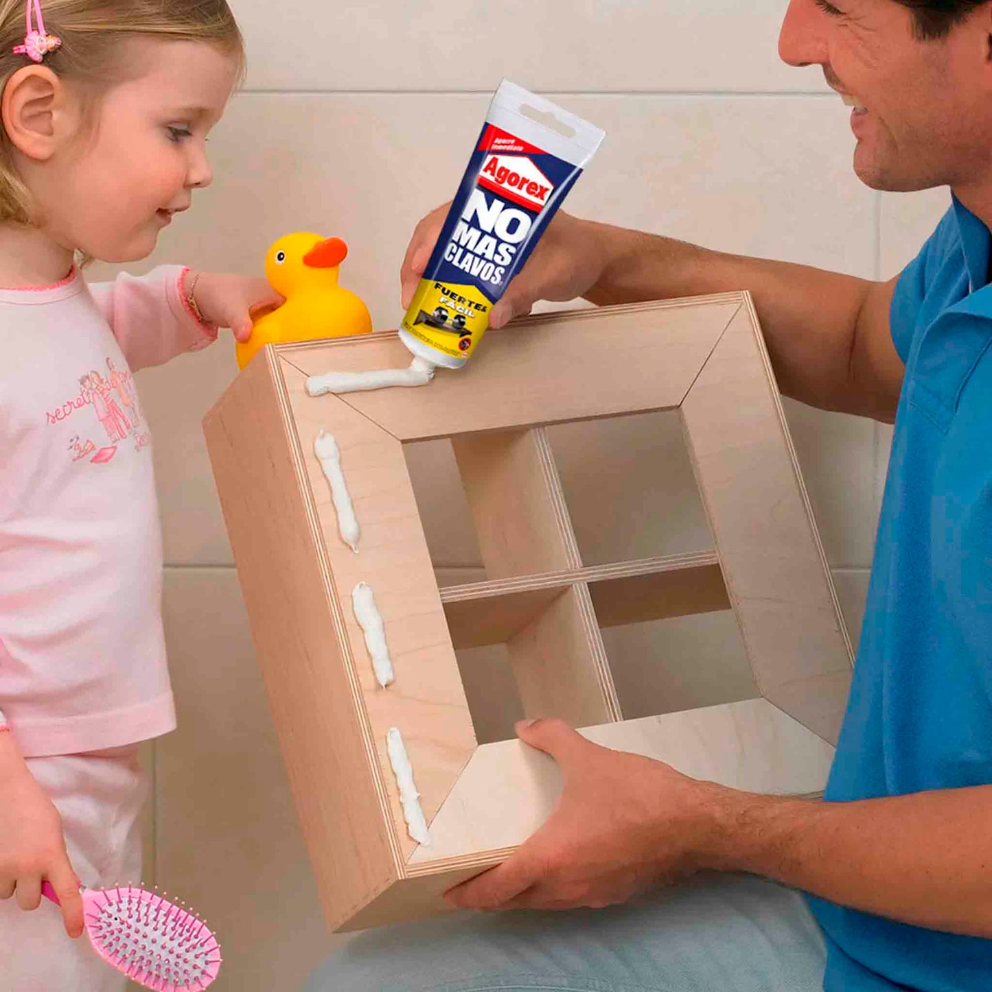 Pegamento Agorex No Más Clavos Blanco 200 g – Adhesivo de Montaje