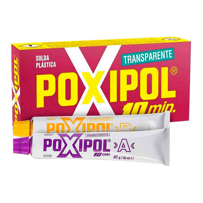Adhesivo Soldadura Plástica Transparente Poxipol 14 ml – Unión Fuerte y Duradera en Minutos POXIPOL- Dermocosmetica_belleza_online