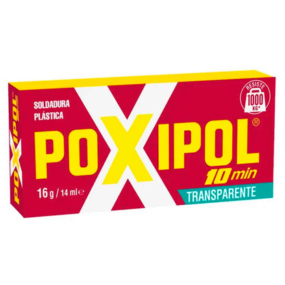 Adhesivo Soldadura Plástica Transparente Poxipol 14 ml – Unión Fuerte y Duradera en Minutos POXIPOL- Dermocosmetica_belleza_online