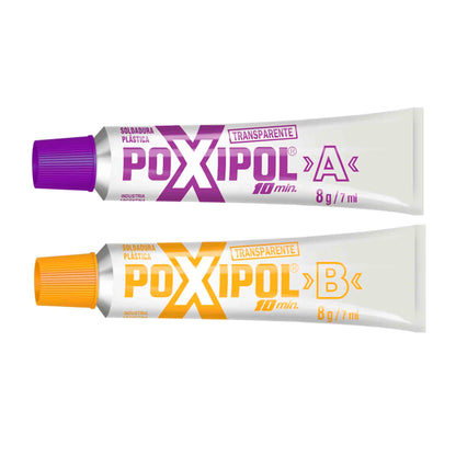 Adhesivo Soldadura Plástica Transparente Poxipol 14 ml – Unión Fuerte y Duradera en Minutos POXIPOL- Dermocosmetica_belleza_online