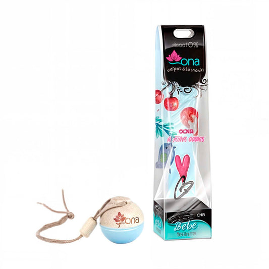 Ambientador De Auto Colgante Ona - Baby Aceites Esenciales ONA- Dermocosmetica_belleza_online