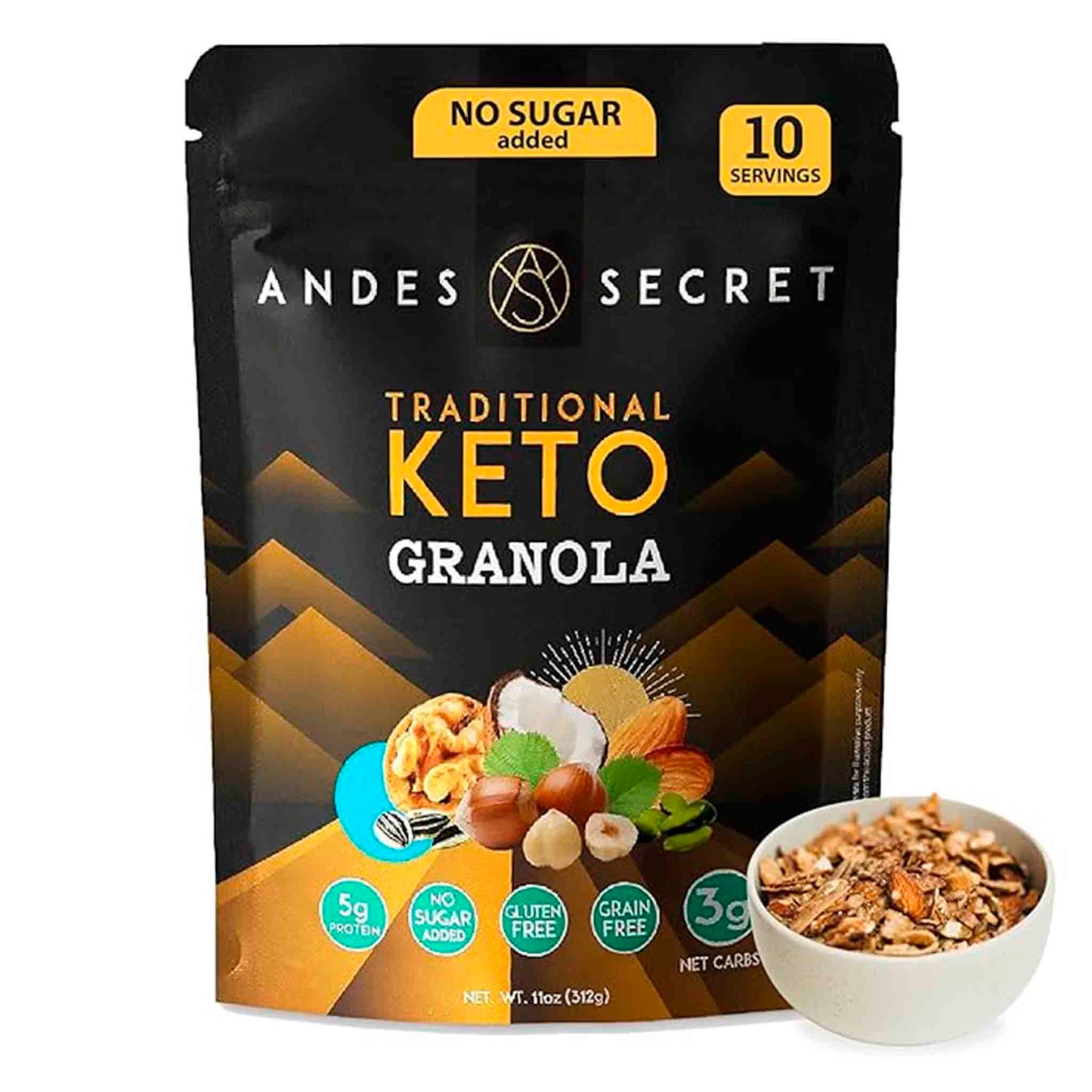 Andes Secret Granola Keto Tradicional 312 g
