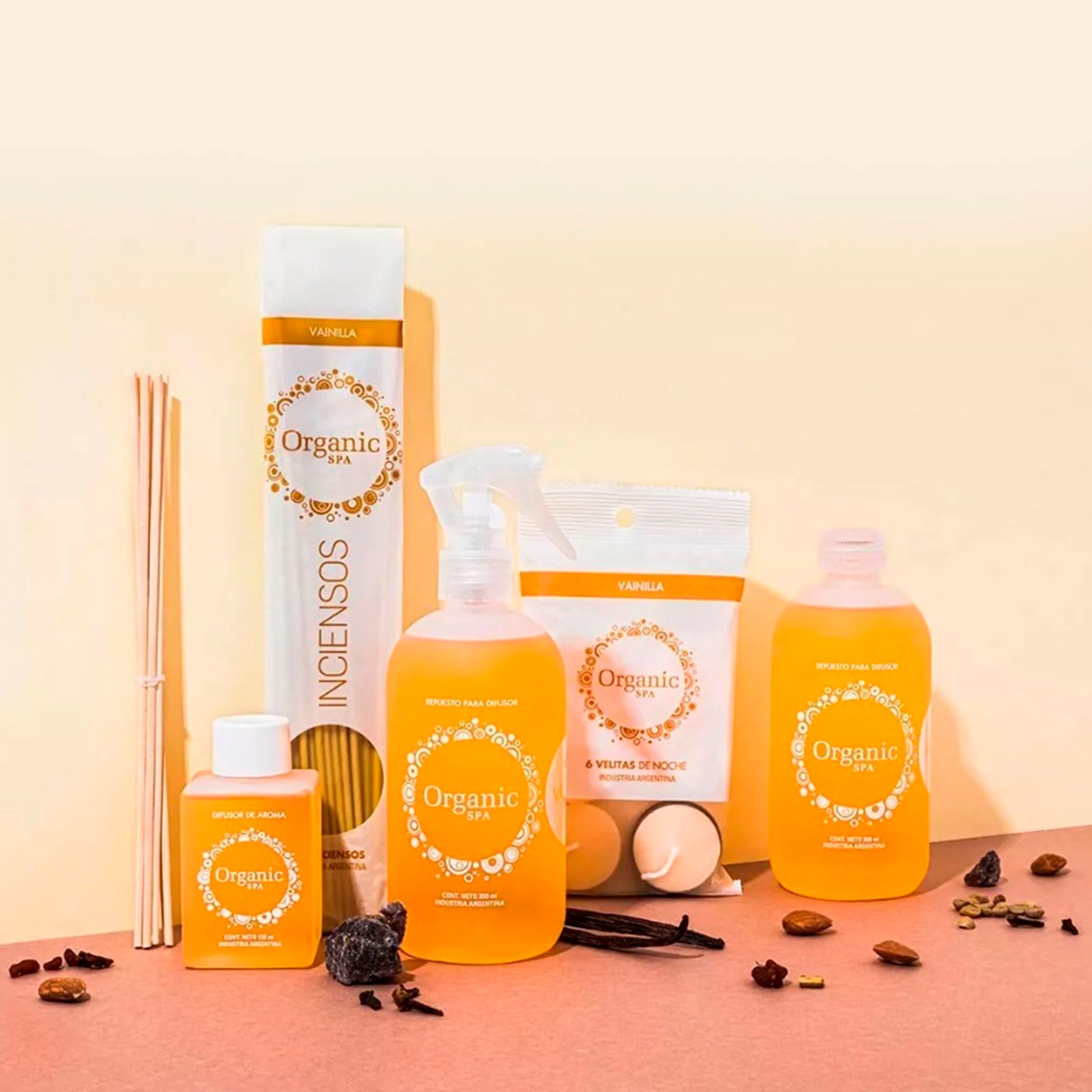 Aromatizador De Ambientes Organic Spa Vainilla 350ml ORGANIC SPA- Dermocosmetica_belleza_online