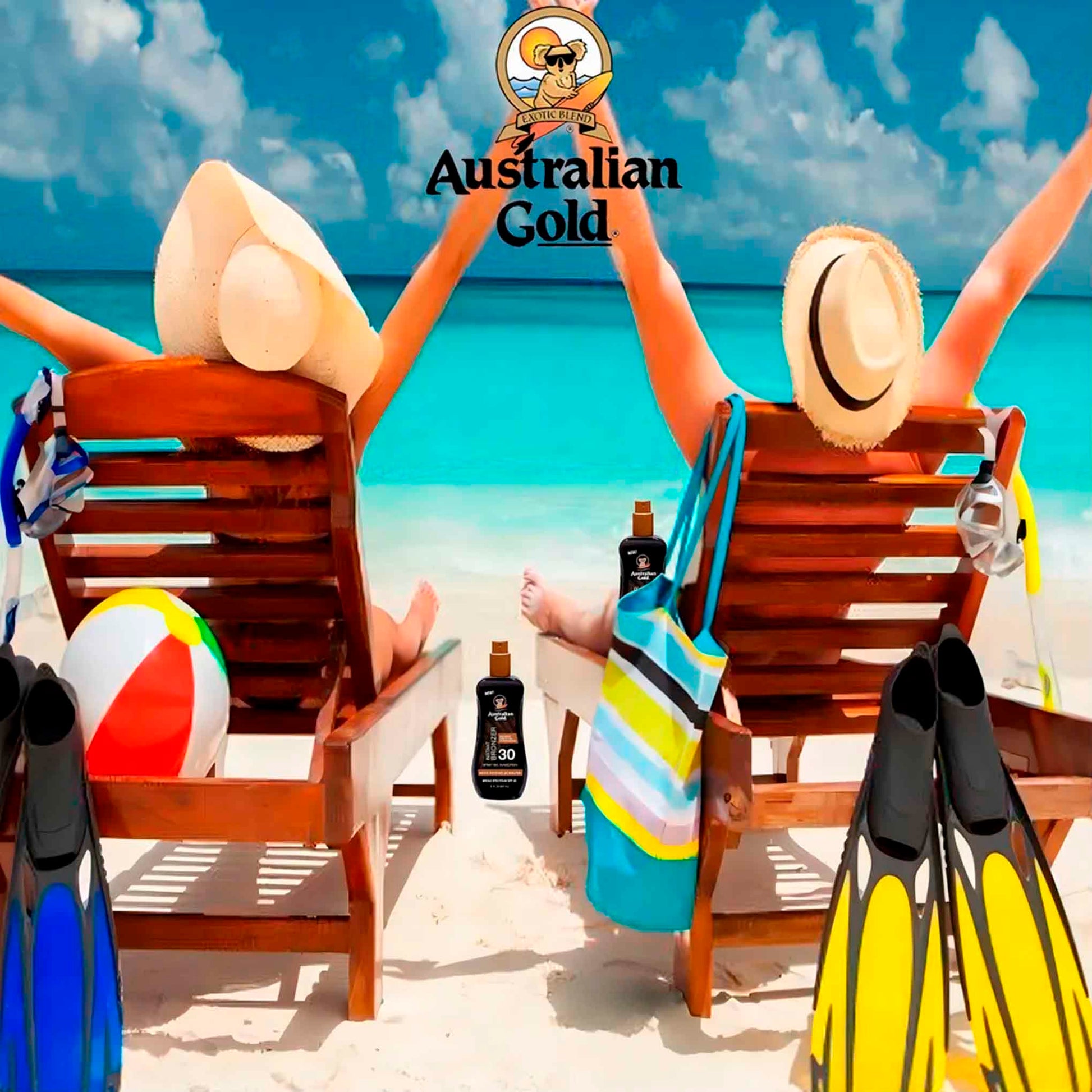 Australian Gold Spray Gel con Instant Bronzer FPS 30 – Protección solar con efecto bronceado inmediato, 237 ml AUSTRALIAN GOLD- Dermocosmetica_belleza_online