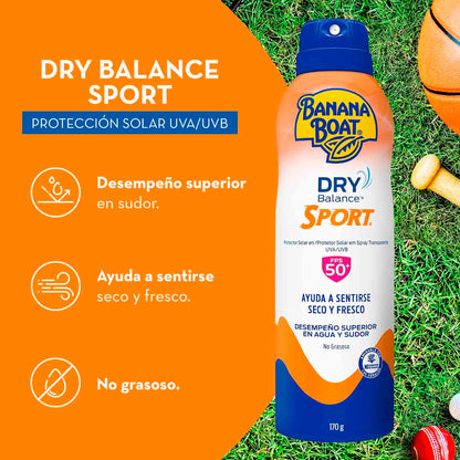 Banana Boat Protector Solar Dry Balance Sport Fps 50 170 G