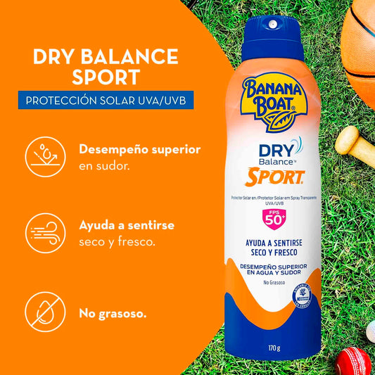 Banana Boat Protector Solar Dry Balance Sport Fps 50 170 G