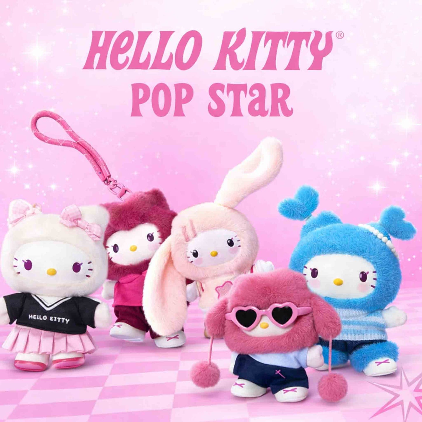 Blind Box Sanrio Hello Kitty Pop Star Colgantes Sorpresa Miniso
