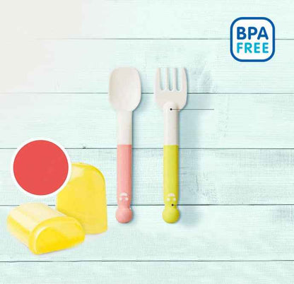 Pigeon Set Cuchara y Tenedor Paso 2 + Estuche Pigeon- Dermocosmetica_belleza_online