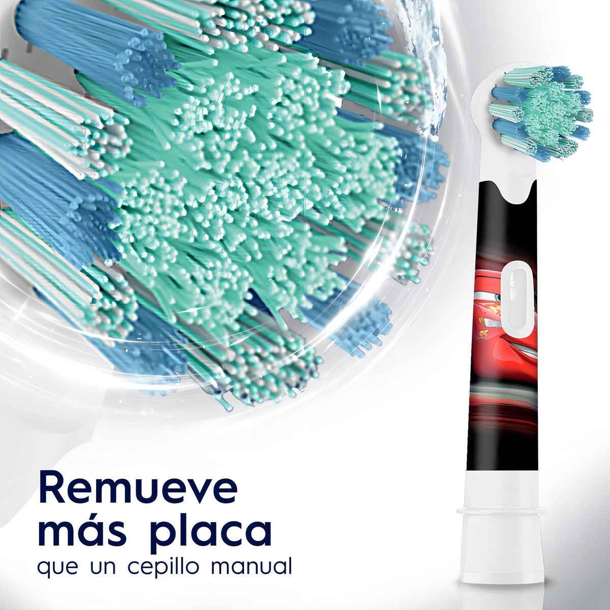 Repuesto Cepillo Eléctrico Oral-B Kids Cars – Pack 2 Unidades de Diversión Imparable Oral B- Dermocosmetica_belleza_online