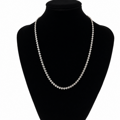 Collar Plata 925 Corazones Mujer 48cm 8,36g