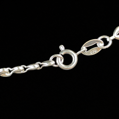 Collar Plata 925 Corazones Mujer 48cm 8,36g