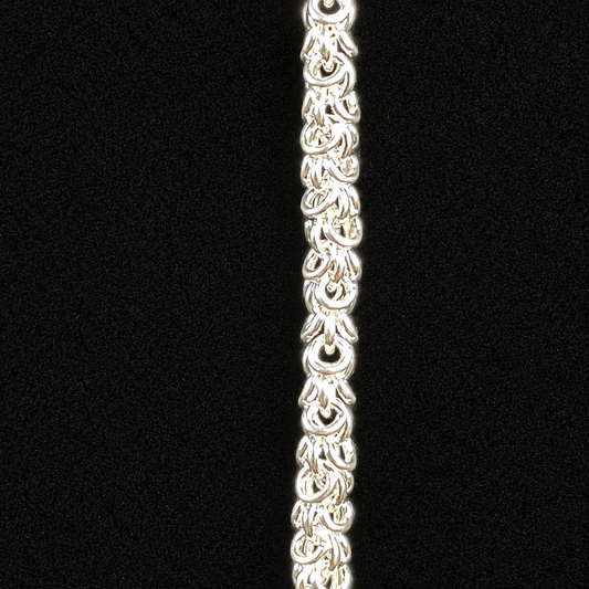 Cadena de Plata 925 Unisex Tejido Cilíndrico 58cm 15,26g