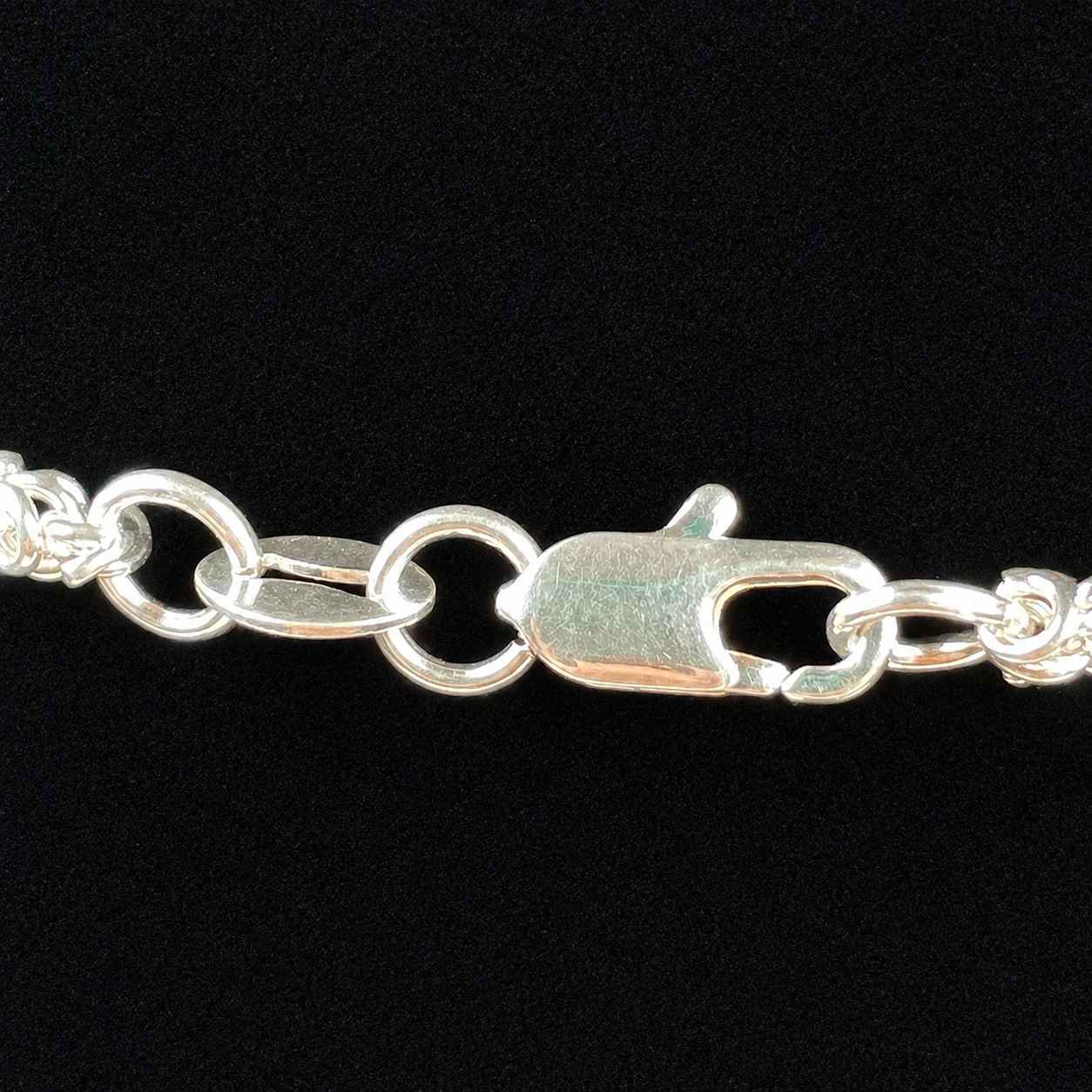 Cadena de Plata 925 Unisex Tejido Cilíndrico 58cm 15,26g