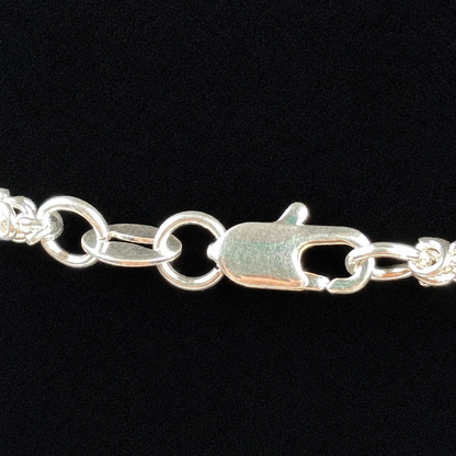 Cadena de Plata 925 Unisex Tejido Cilíndrico 58cm 15,26g