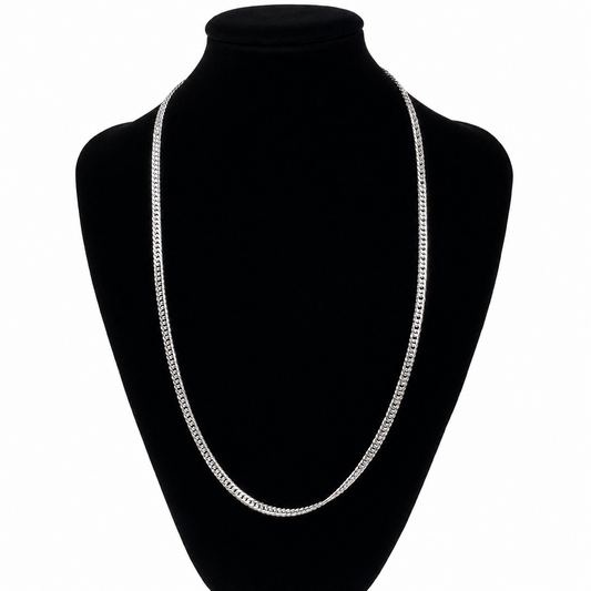 Set Collar Y Pulsera Grumet Plata 925 Unisex 22,15g