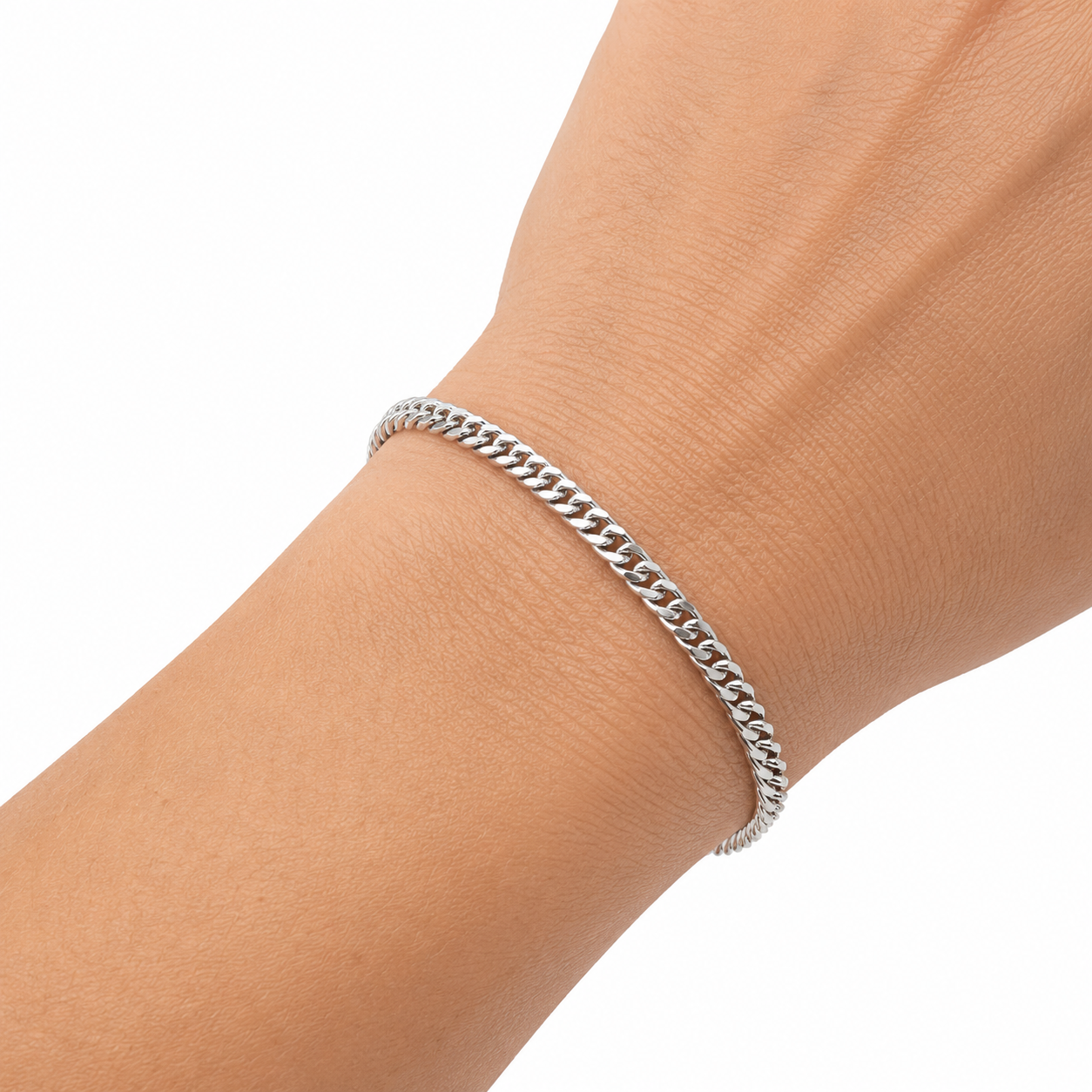 Set Collar Y Pulsera Grumet Plata 925 Unisex 22,15g