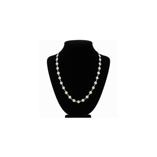 Collar Margarita Pura Plata 925 Esmaltado – 60 cm / 15,83 g IMAGEN FUTURA- Dermocosmetica_belleza_online