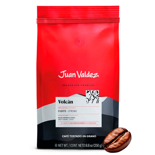 Café en Grano Juan Valdez Volcán Fuerte 250 g – Aroma Intenso y Sabor Único JUAN VALDEZ- Dermocosmetica_belleza_online