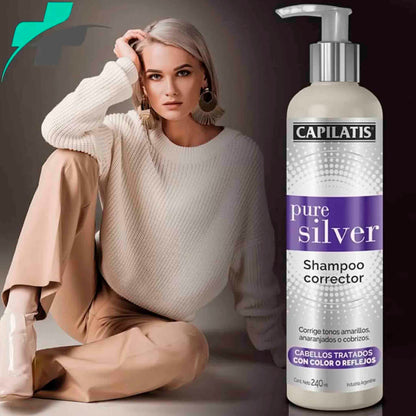 Capilatis Pure Silver Shampoo 240ml – Efecto Desamarillador