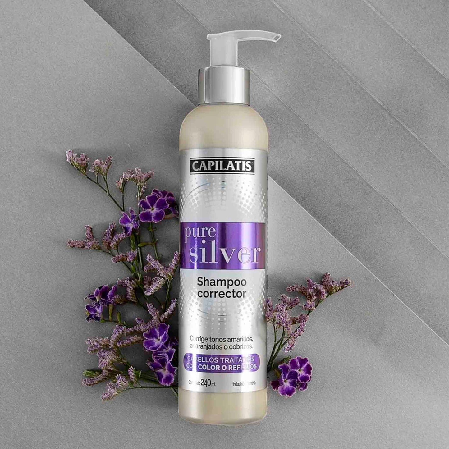 Capilatis Pure Silver Shampoo 240ml – Efecto Desamarillador