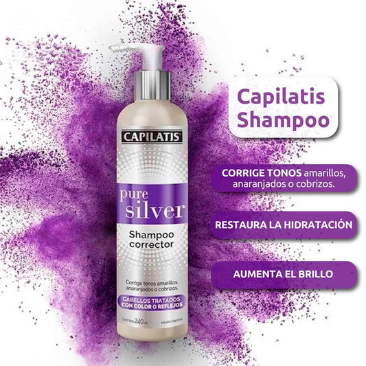 Capilatis Pure Silver Shampoo 240ml – Efecto Desamarillador