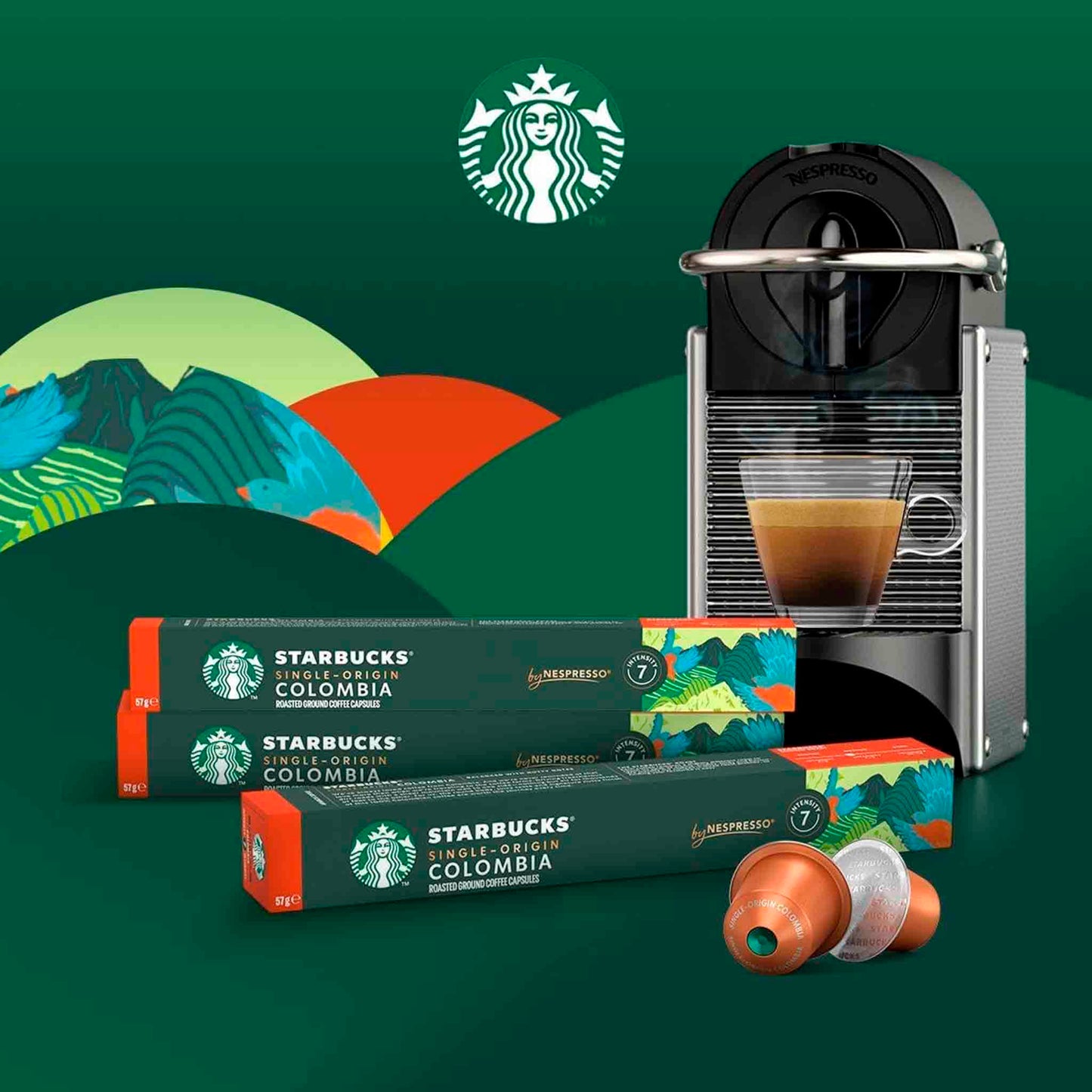Cápsula De Café Starbucks By Nespresso Café Single Origin Colombia