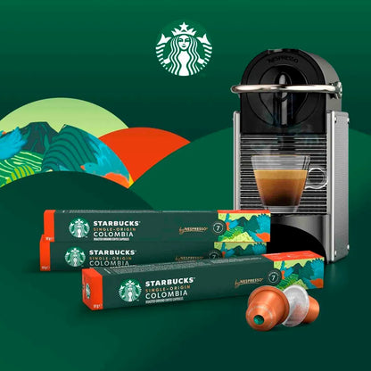 Cápsulas de café Starbucks Single-Origin Colombia by Nespresso, intensidad 7, formato 57 g.