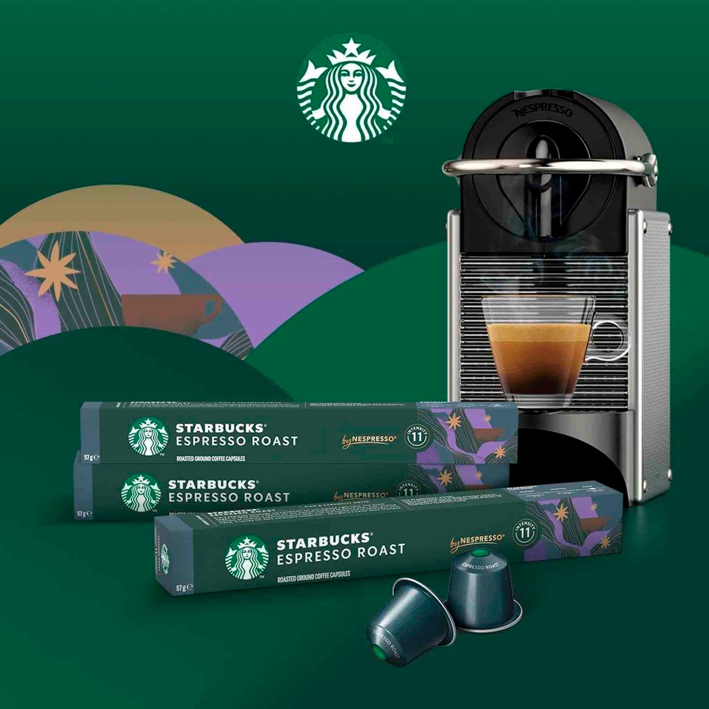 Cápsula de Café Starbucks by Nespresso Café Espresso Roast 10 Cápsulas 57 g