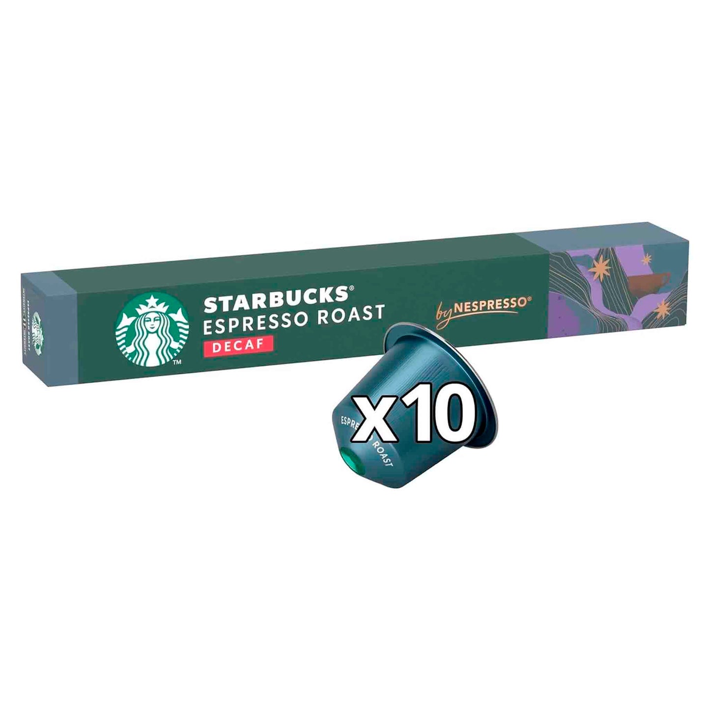 Cápsula De Café Starbucks By Nespresso Café Espresso Roast Descafeinado