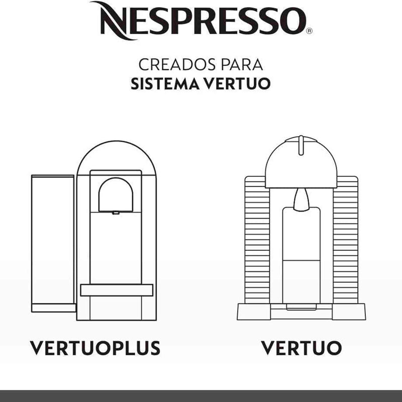 Cápsulas de Café Nespresso Vertuo Gran Lungo Fortado – 10 Unidades