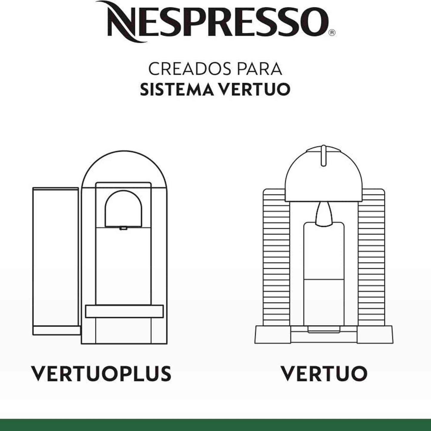 Cápsulas de Café Nespresso Vertuo Stormio – 10 Unidades