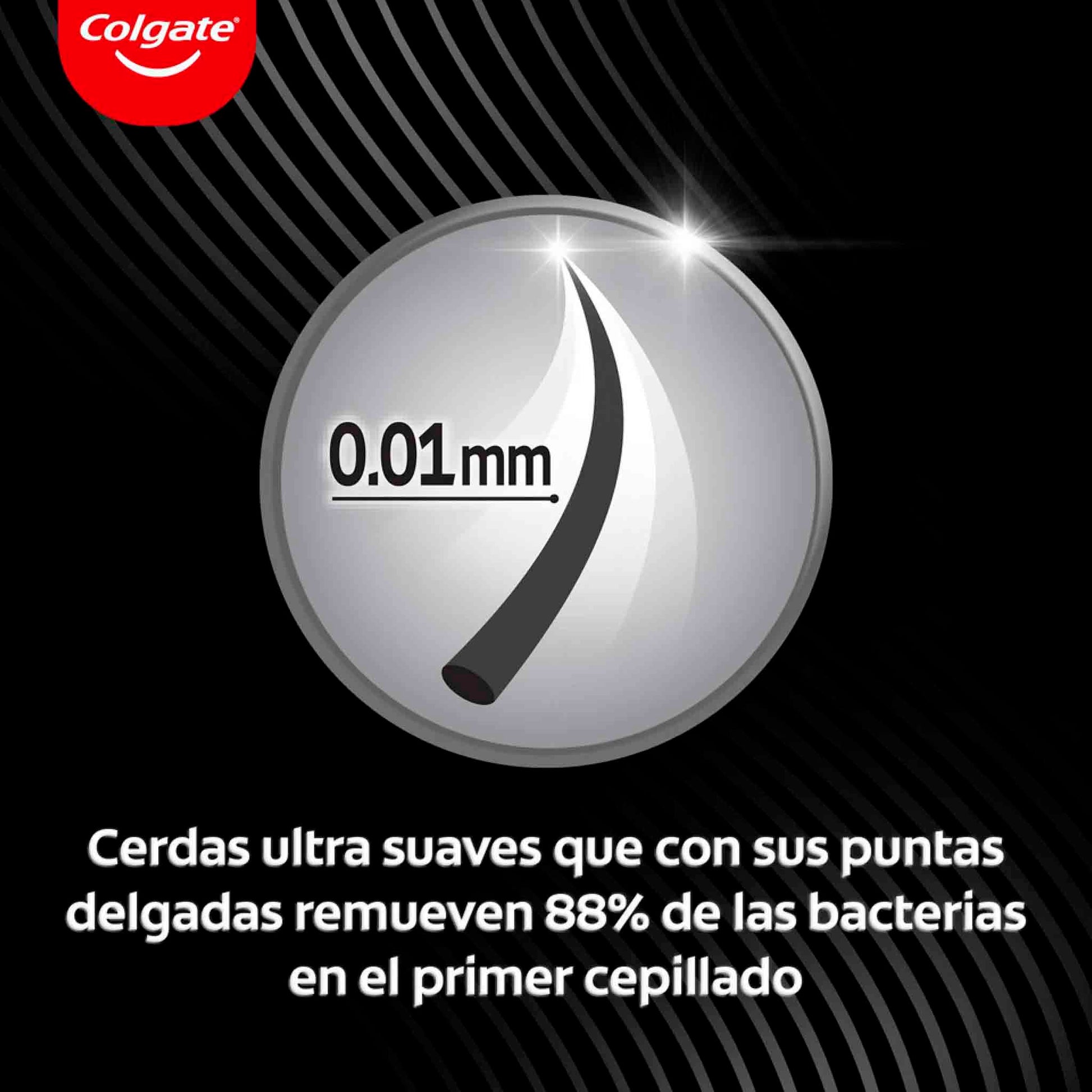 Cepillo Dental Colgate Slimsoft Black – Pack de 2 Unidades con Cerdas Ultra Delgadas COLGATE- Dermocosmetica_belleza_online