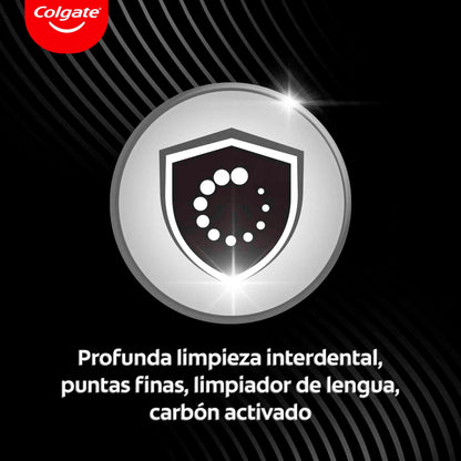 Cepillo Dental Colgate Slimsoft Black – Pack de 2 Unidades con Cerdas Ultra Delgadas COLGATE- Dermocosmetica_belleza_online