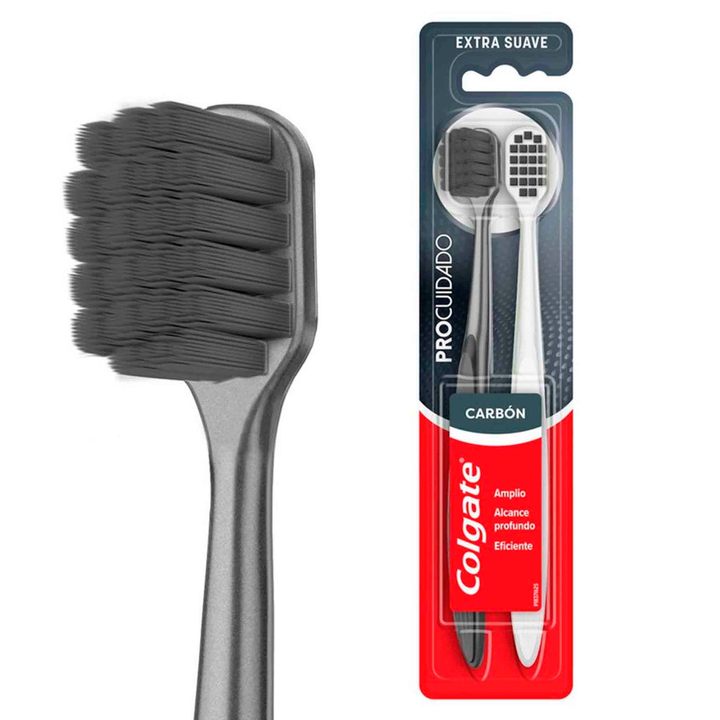 Cepillo Dental Colgate Pro Cuidado Pack 2 Unidades Rosa y Negro COLGATE- Dermocosmetica_belleza_online