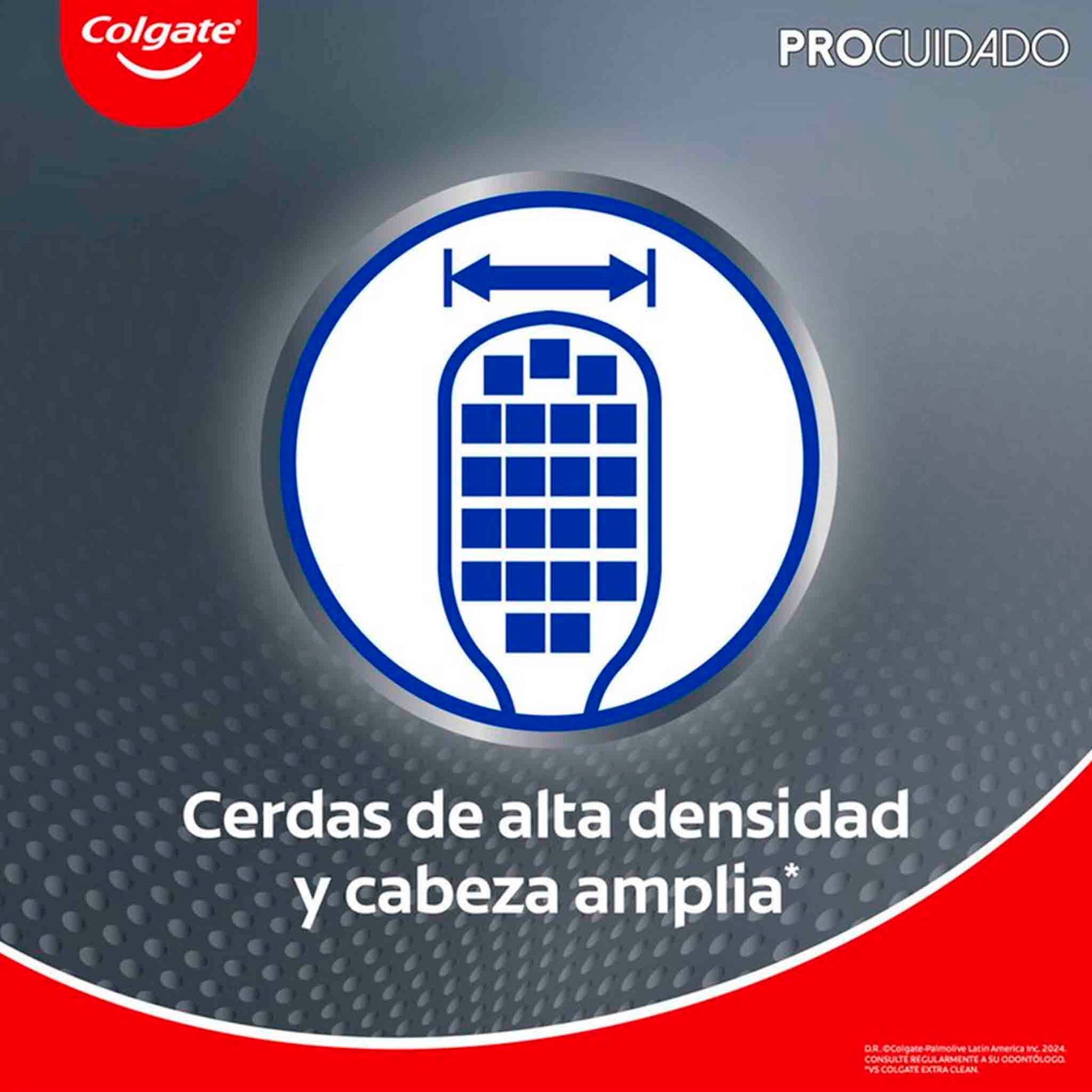Cepillo Dental Colgate Pro Cuidado Pack 2 Unidades Rosa y Negro COLGATE- Dermocosmetica_belleza_online