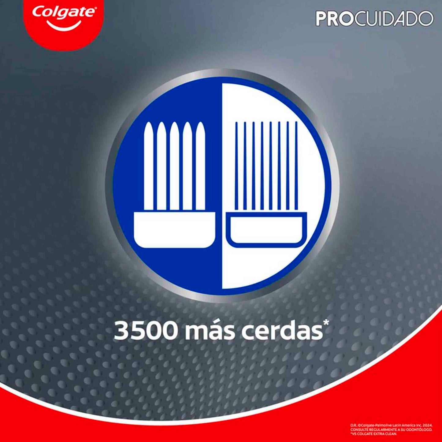 Cepillo Dental Colgate Pro Cuidado Pack 2 Unidades Rosa y Negro COLGATE- Dermocosmetica_belleza_online