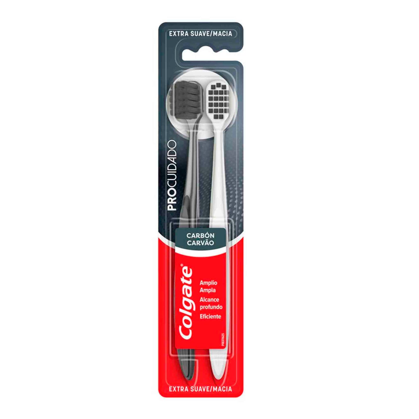Cepillo Dental Colgate Pro Cuidado Pack 2 Unidades Rosa y Negro COLGATE- Dermocosmetica_belleza_online