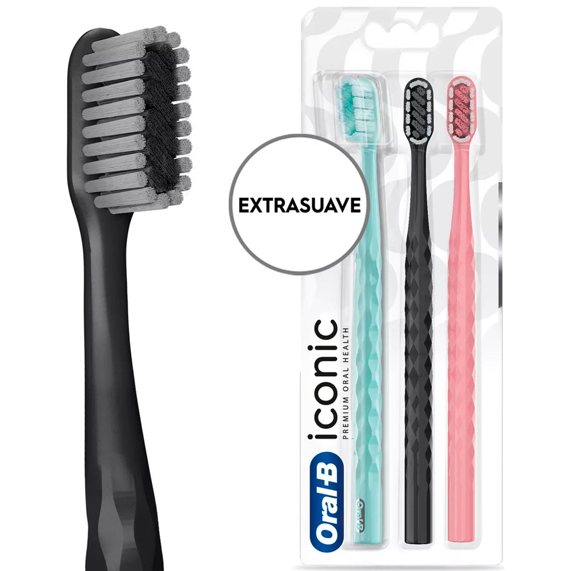 Cepillo de Dientes Oral-B Iconic Premium X-Shape – Pack 3 Unidades ORAL-B- Dermocosmetica_belleza_online