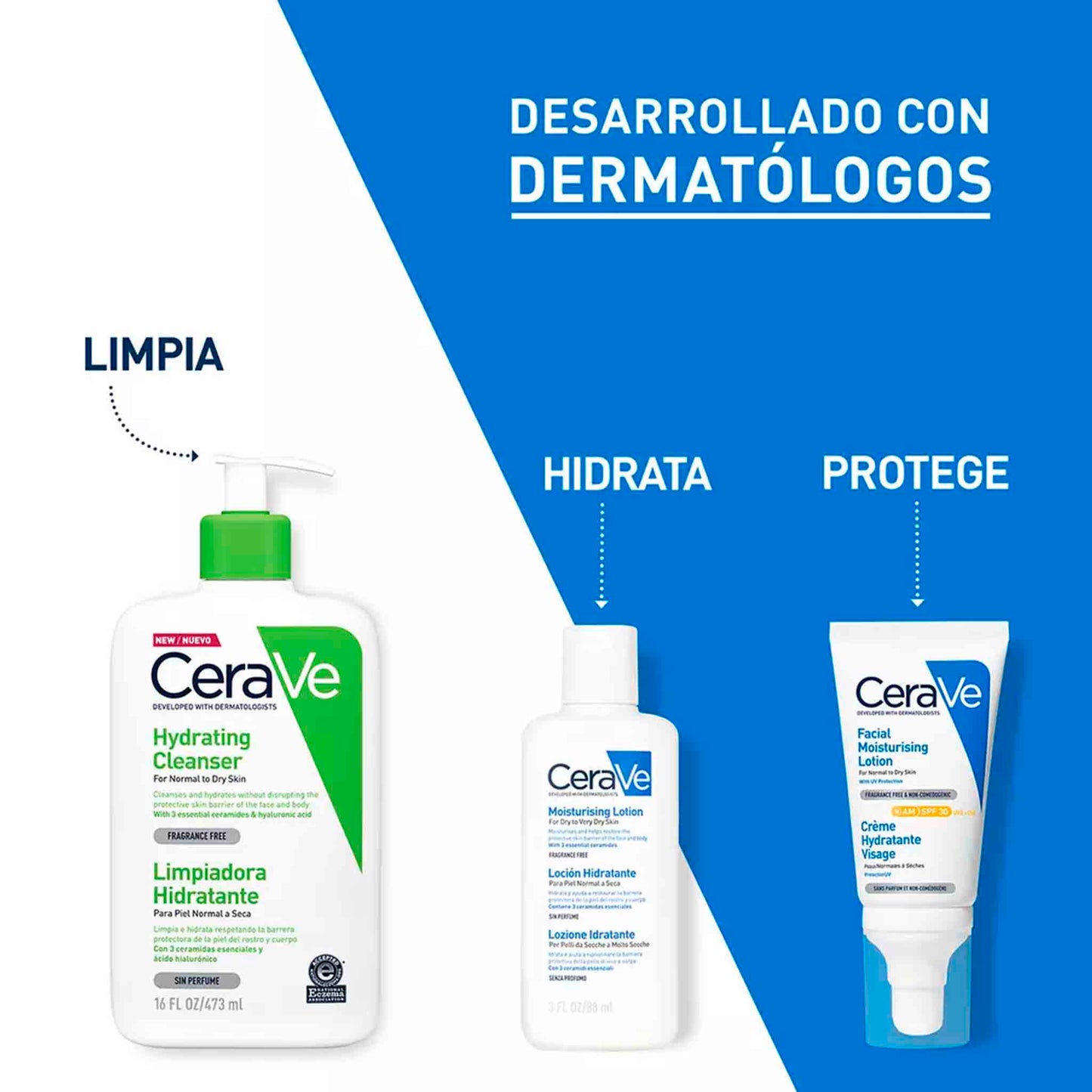 CeraVe Loción Hidratante 88ml – Hidratación Ligera y Efectiva