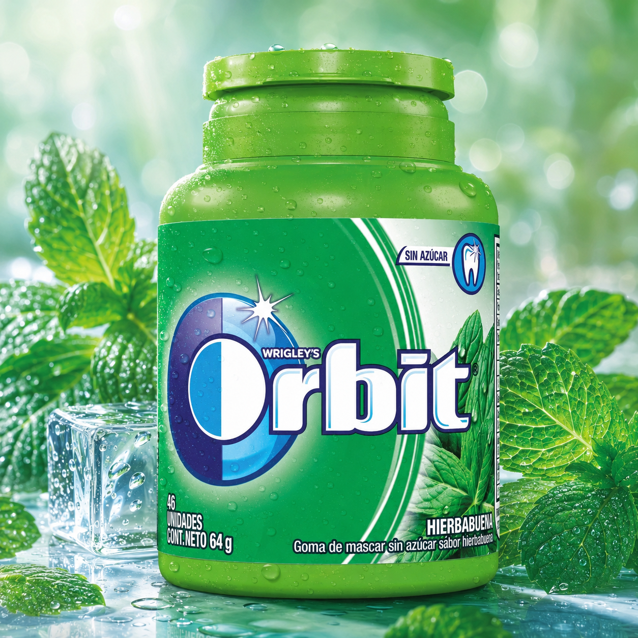Chicle Orbit Hierbabuena 64 g