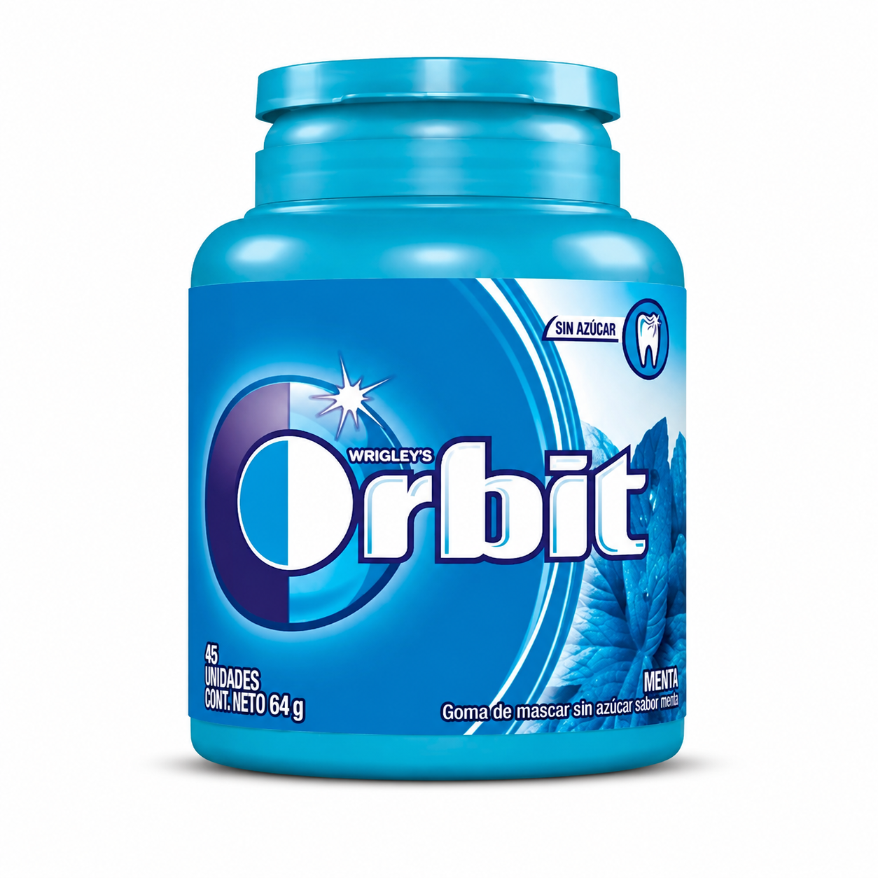 Chicle Orbit Menta Sin Azúcar 64 g