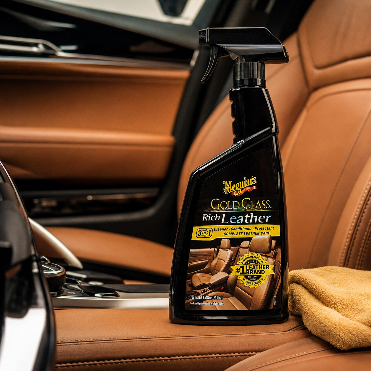 Meguiar's Rich Leather 3 en 1 para cuero 450 ml